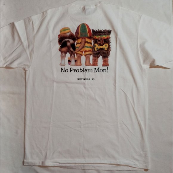 Rasta Dogs T Shirt Key West Florida No Problem Mon Rastafarian Look XL Florida - Picture 5 of 12